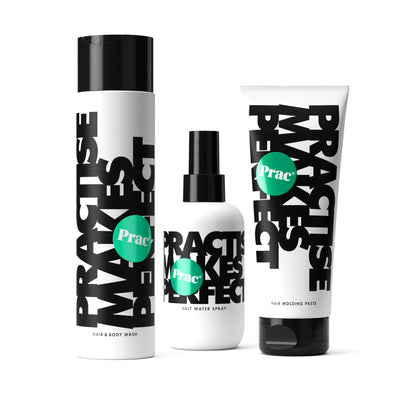 The Hair Trio - Hair & Body Wash, Salt Water Spray, Molding Paste - pracstore.com